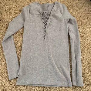 NWOT FREE PEOPLE tie front top